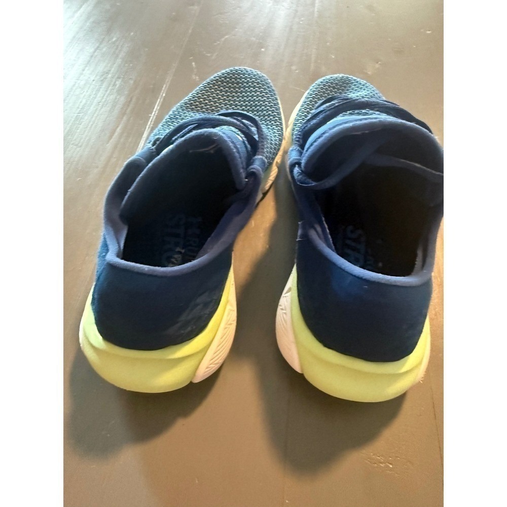 Under Armour Speedform Running Shoes Kids Blue Lime Green Size 6.5 Youth - Picture 5 of 9
